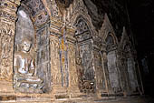 Bagan Myanmar. Abeyadana temple, Myinkaba. Mural paintings. 